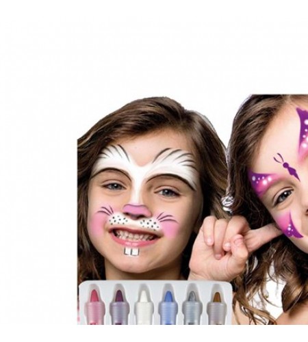 CONJUNTO DE LAPIS PINTURA FACIAL MENINA